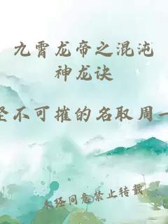 九霄龍帝之混沌神龍訣